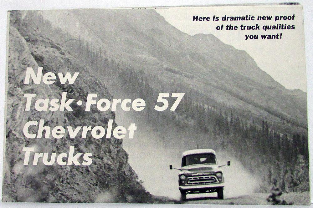1957 Chevrolet Trucks Travel & Proved Alcan Highway Sales Brochure Original