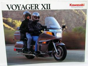 1991 Kawasaki Voyager VII Motorcycle Dealer Sales Brochure ZG1200-B5 Specs