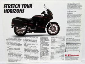 1992 Kawasaki Concours Motorcycle Dealer Sales Brochure Data Sheet ZG1000-A7