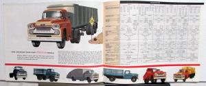 1958 Chevrolet Trucks Models & Specifications Sales Brochure Original