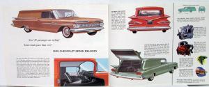 1959 Chevrolet Truck Panels and Sedan Delivery Color Sales Brochure Original
