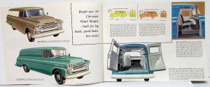 1959 Chevrolet Truck Panels & Sedan Delivery Revision 1 Sales Brochure Original