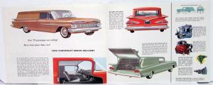 1959 Chevrolet Truck Panels & Sedan Delivery Revision 1 Sales Brochure Original
