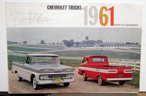 1961 Chevrolet Truck Full Line Models & Specifications Sales Folder REVISED R1
