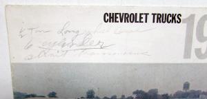 1961 Chevrolet Truck Full Line Models & Specifications Sales Folder REVISED R1