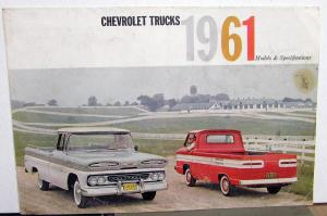 1961 Chevrolet Truck Full Line Models & Specifications Sales Folder REVISED R1