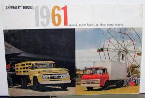 1961 Chevrolet Truck Full Line Models & Specifications Sales Folder REVISED R1