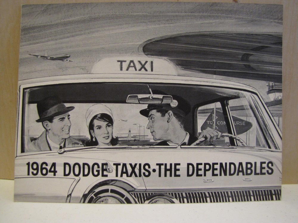 1964 64 NOS DODGE TAXI CAB SALES BROCHURE TAXICAB
