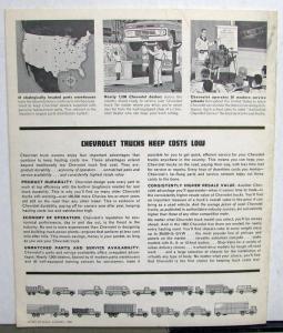 1963 Chevrolet Truck Chassis Cab Stake C L T 50 Thru 80 Sales Brochure Original