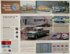 1963 Chevrolet Truck Full Line Reliability Tested Color Sales Folder Original