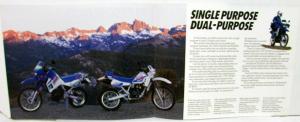 1992 Kawasaki KLR 250 & 650 Motorcycle Sales Brochure KL250-D9 & KL650-A6 Specs