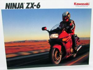 1992 Kawasaki Ninja ZX-6 Motorcycle Sales Brochure Data Sheet ZX600-D3 Specs