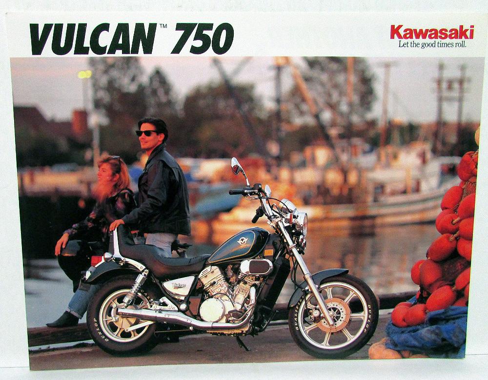 1992 Kawasaki Vulcan 750 Sales Brochure Data Sheet VN750-A8 Specs