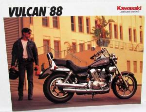 1992 Kawasaki Vulcan 88 Motorcycle Sales Brochure Data Sheet VN1500-A6 Specs