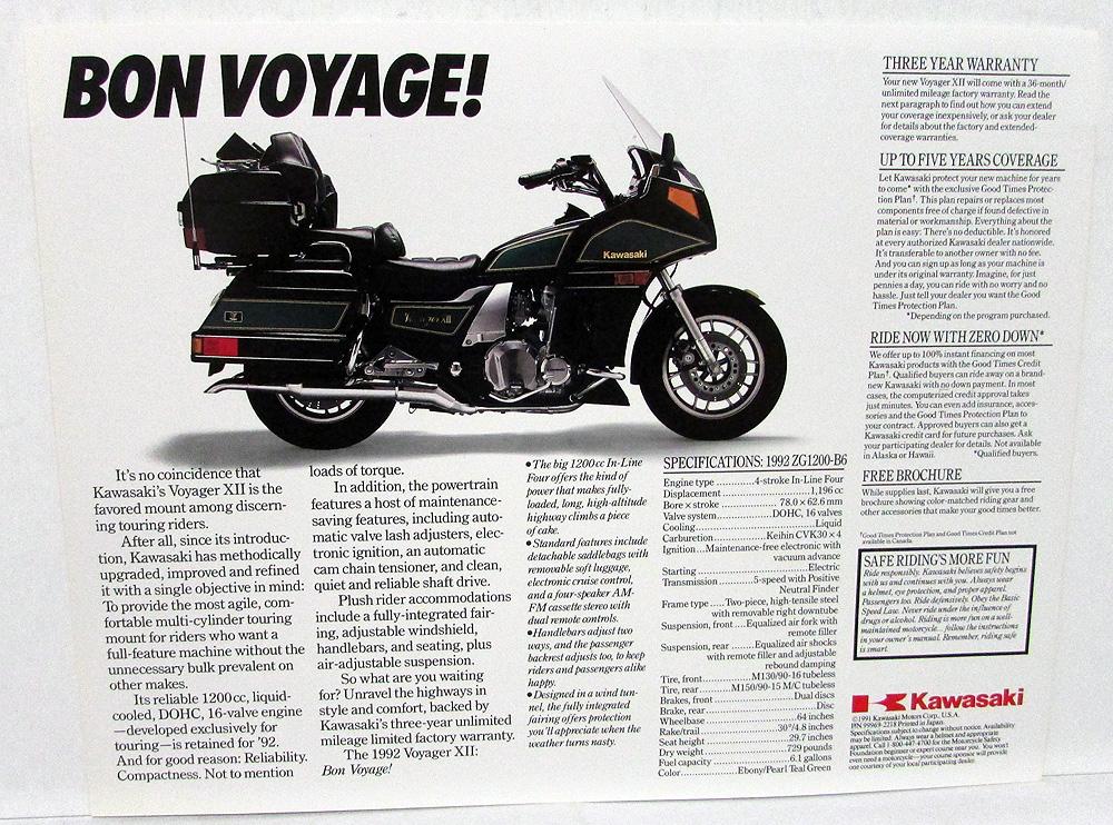 kawasaki voyager xii specs