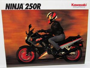 1992 Kawasaki Ninja 250R Motorcycle Sales Brochure Data Sheet EX250-F6 Specs