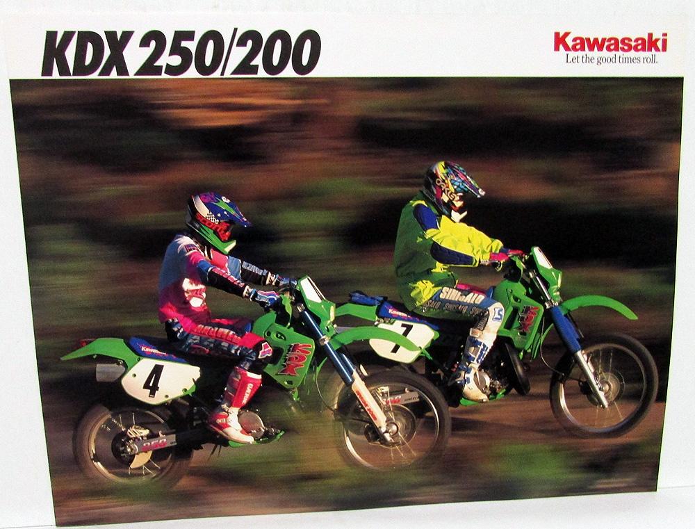 1992 Kawasaki Kdx 250 0 Motorcycle Sales Brochure Kdx250 D2 Kdx0 E4 Spec