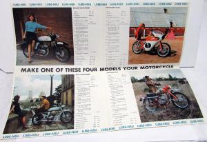 1965 Lube NSU Motorcycle Sales Brochure Spain Import To USA Market Vintage Bike