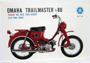 1964 Yamaha Omaha Trailmaster 80 Motorcycle Sales Brochure MGI 80 CC Trail Bike