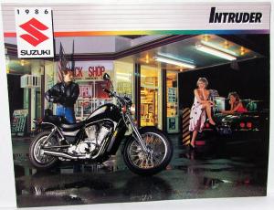 1986 Suzuki Intruder VS700GL Motorcycle Dealer Sales Brochure Folder