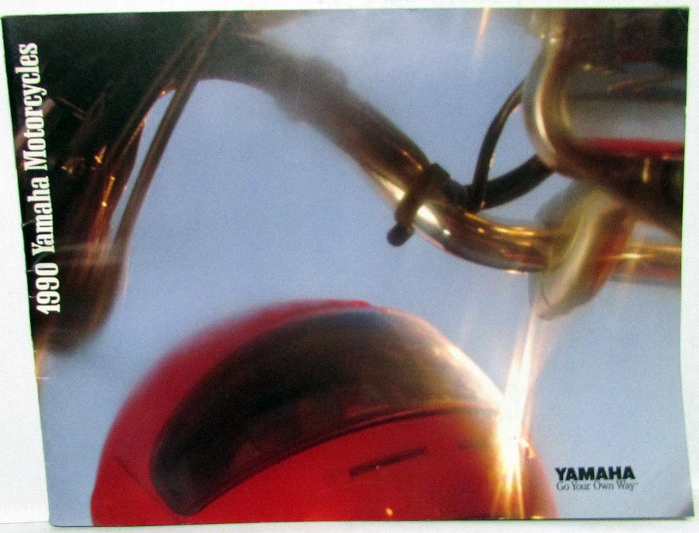 1990 Yamaha Motorcycle Dealer Sales Brochure Catalog Full Line FZR Virago YZ RT