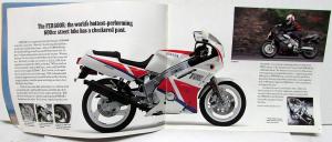 1990 Yamaha Motorcycle Dealer Sales Brochure Catalog Full Line FZR Virago YZ RT