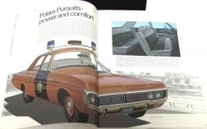 1970 70 NOS DODGE POLARA CORONET WAGON SPORTSMAN POLICE PURSUIT SALES BROCHURE