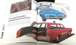 1970 70 NOS DODGE POLARA CORONET WAGON SPORTSMAN POLICE PURSUIT SALES BROCHURE