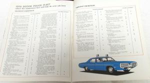 1970 70 NOS DODGE POLARA CORONET WAGON SPORTSMAN POLICE PURSUIT SALES BROCHURE