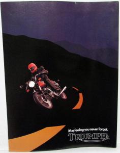 1982 Triumph Bonneville Royal Executive Motorcycle Sales Brochure Folder