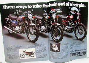 1982 Triumph Bonneville Royal Executive Motorcycle Sales Brochure Folder