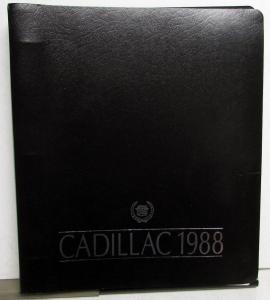 1988 Cadillac Short-Lead Press Kit Folder Allante Seville Eldorado Fleetwood