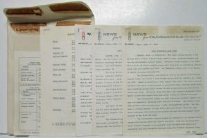1974 Oldsmobile Press Kit Omega Cutlass Supreme Delta 88 Ninety-Eight Toronado