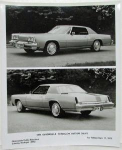 1974 Oldsmobile Press Kit Omega Cutlass Supreme Delta 88 Ninety-Eight Toronado