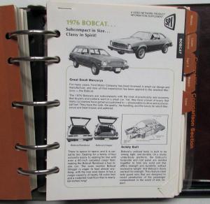 1976 Lincoln-Mercury Salesmens Product Information Data Book Cougar Continental