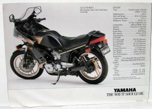 1983 Yamaha Motorcycle Dealer Sales Brochure Vision 550 Folder