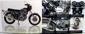 1974 Yamaha Motorcycle Dealer Sales Brochure Folder TX 500