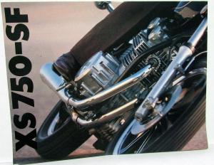 1979 Yamaha Motorcycle Dealer Sales Brochure Folder XS 750-SF