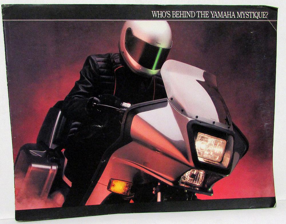 1986 Yamaha Motorcycle Dealer Sales Brochure Catalog Accessories Mystique
