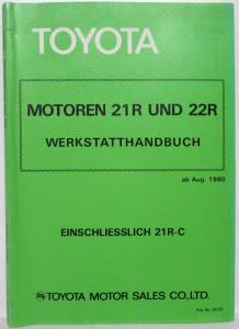 1980 Toyota Cressida Service Shop Repair Manuals Set of 3 - German Text