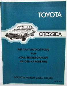 1980 Toyota Cressida Service Shop Repair Manuals Set of 3 - German Text