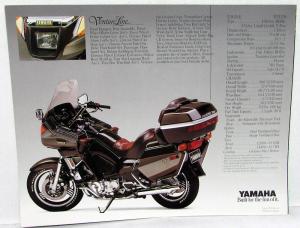 1985 Yamaha Motorcycle Dealer Sales Brochure Folder Venture Royale