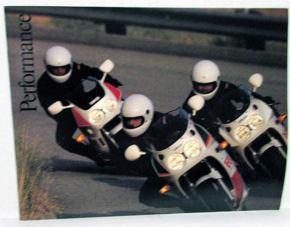 1988 Yamaha Performance Motorcycle Dealer Sales Brochure FZR 400 750R 1000
