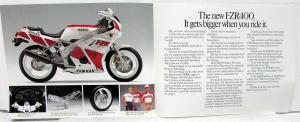 1988 Yamaha Performance Motorcycle Dealer Sales Brochure FZR 400 750R 1000