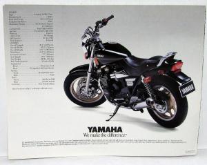 1988 Yamaha Motorcycle Dealer Sales Brochure Radian 600 Folder