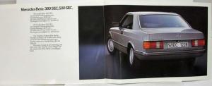1981 Mercedes-Benz 380 500 SEC and Commemorative Plate Pics - German Text