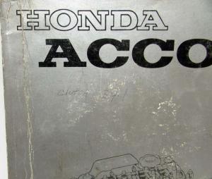 1979 Honda Accord Service Shop Repair Manual