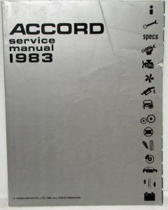 1983 Honda Accord Service Shop Repair Manual