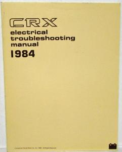 1984 Honda CRX Electrical Troubleshooting Service Manual