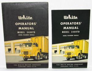 1950-1951 White Trucks Owners Operators Manual Model 3400TD Diesel Powered NOS